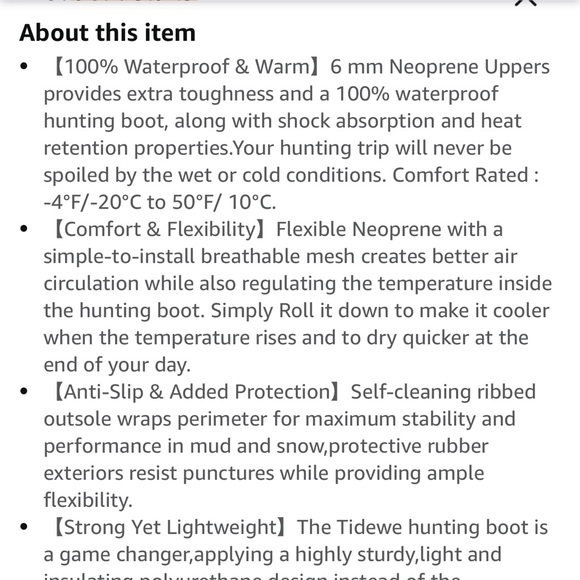 Tidewe insulated boots - Picture 7 of 8